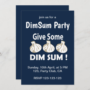 Invitation Donner Un Dim Sum Party