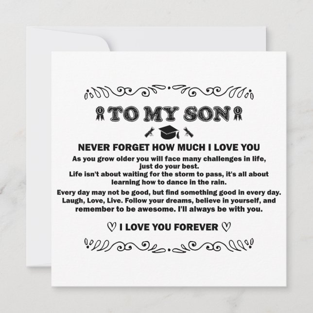 Invitation Dons d'études supérieures pour Son 2024 Dons d'ins (Devant)