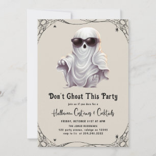 Invitation Dont Ghost Cette fête Fête d'Halloween adulte