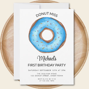 Invitation Donut Boy fête son premier anniversaire
