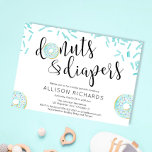 Invitation Donuts et couches garçon saupoudrer bébé<br><div class="desc">Pour une personnalisation plus avancée de ce design,  il suffit de cliquer sur le bouton "Customiser" ci-dessus !</div>