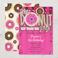 Donuts rose et marron avec paillettes Fête d'anniv