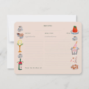 Invitation Doodle Christmas Fête des mariées Partager Une Rec