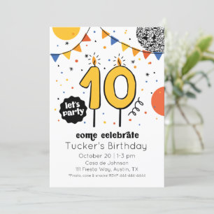 Invitation Doodle Dixième Anniversaire