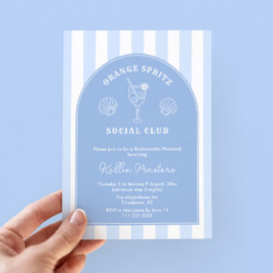 Invitation Doodle Italien Orange Spritz Bachelorette Party