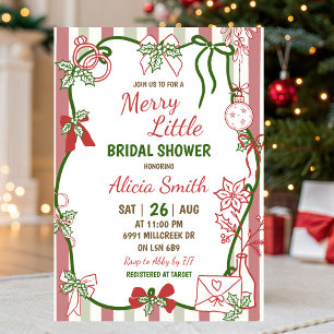 Invitation Doodle Manuscrit Joyeux Petit Shower de Mariage