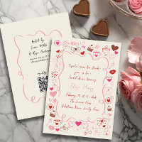 Doodle Whimsical Fête des mariées de Valentine