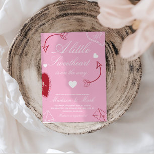 Invitation Doodles Chéri En route Baby Shower