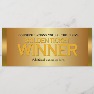 Invitation D'OR de fête d'anniversaire de GAGNANT