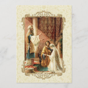 Invitation d'or du Mariage nuptial traditionnel