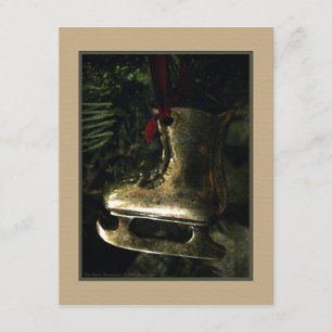 Invitation d'ornement de patin de glace