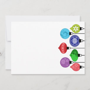 Invitation d'ornements de Noël