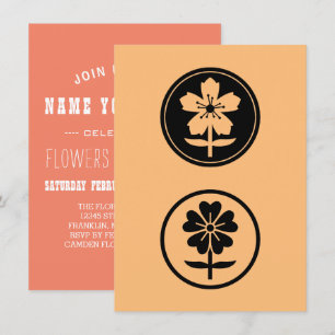 Invitation dos flores
