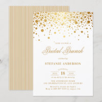 Dots Confetti Gold Foil Brunch nuptial