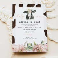 DOTTIE Holy Cow Cute Floral Farm 1er Anniversaire