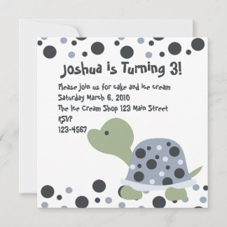 Invitation Dotty Turtle