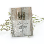 Invitation Double Barn Doors Country Engagement Party<br><div class="desc">Invite guests to celebrate that you are gettin' hitched with the charming Double Barn Doors Country Engagement Party Invitation. This casual yet classy custom rustic engagement party invite features a quaint photograph of weathered barn wood doors with elegant hardware. Perfect inspo for your informal farm or ranch style celebration event....</div>