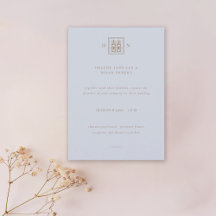 Double Bonheur Dusty Blue & Gold Mariage chinois