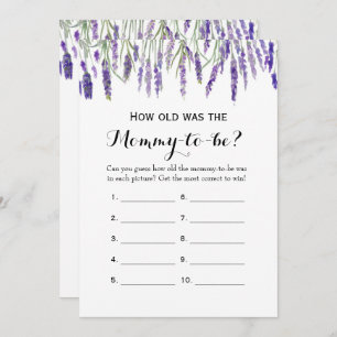 Invitation Double Côté jeux de 2 baby showers comment vieux