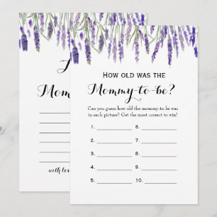 Invitation Double Côté - Jeux de 2 Baby showers - Quel âge   