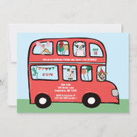 Double Decker Bus Combiné Anniversaire