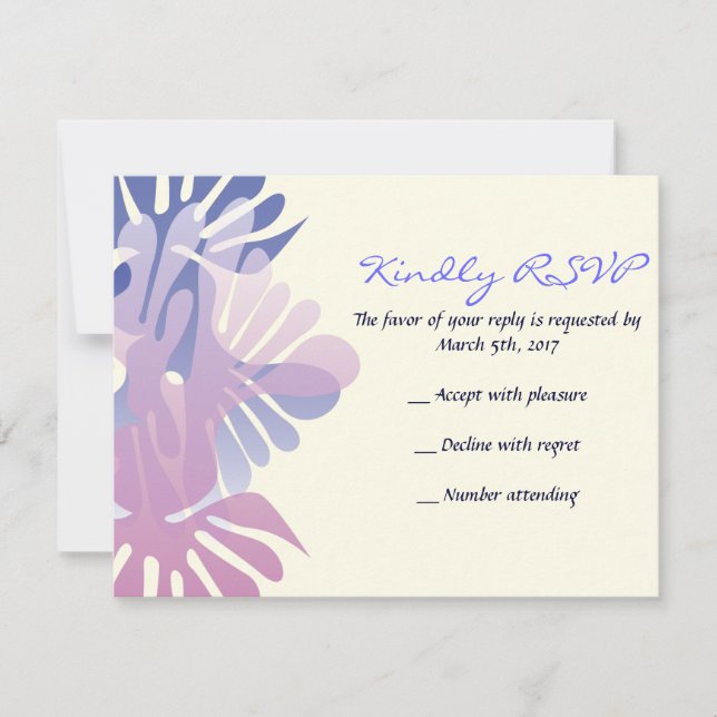 Invitation Double Doves B'nai Mitzvah Demande de réponse (Devant)