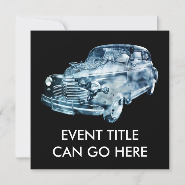 Invitation double exposition au lavage de voiture (Devant)