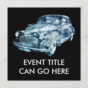 Invitation double exposition au lavage de voiture