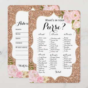 Invitation Double Face - 2 Jeux de salle de mariage Bourse   