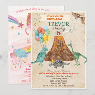INVITATION DOUBLE - Invitation d'anniversaire Lico