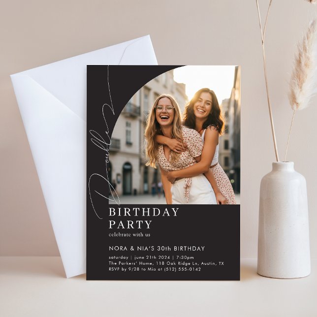 Invitation Double Joint Dual 30th Milestone Birthday Party (Créateur téléchargé)