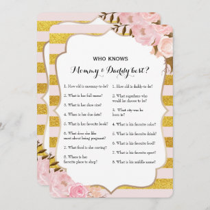 Invitation Double Side 2 Baby shower - Conseil  Qui sait