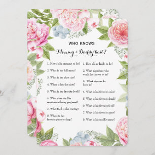 Invitation Double Side 2 Baby shower - Conseil  Qui sait