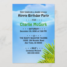 Invitation Double Super Anniversaire
