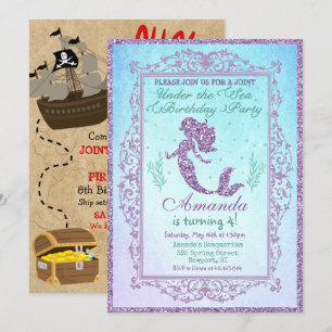 INVITATION DOUBLEE - Invitation d'anniversaire de