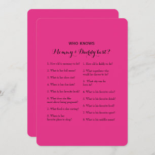 Invitation Doubles jeux latéraux de baby shower - conseil