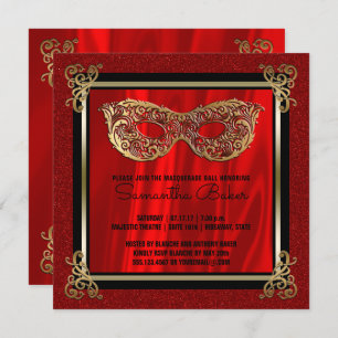 Invitation Douce 16 Masquerade Anniversaire de l'Sweet sixte