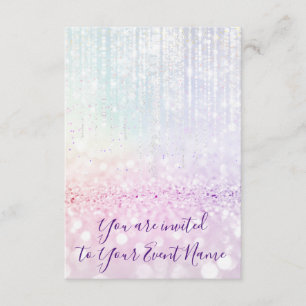 Invitation Douce 16e 15e Cordes de pastel nuptiale Quinceaner