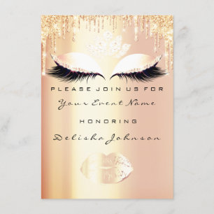 Invitation Douce 16e 15e Quinceanera d'or Princesse Royale