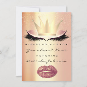 Invitation Douce 16ème nuptiale Quinceanera Kiss princesse Ro