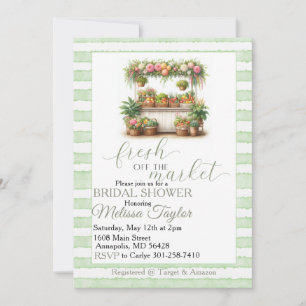 Invitation Douce arrivée sur le marché Shower de mariage
