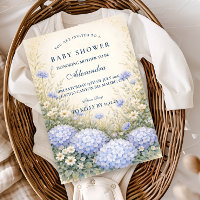 Douce Baby Shower au Jardin avec Hydrangeas Bleu P