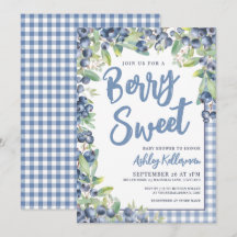 Douce Baby Shower aux Bleuets à Carreaux