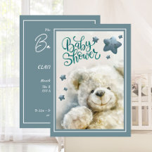 Douce Baby Shower Ours en Peluche