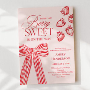 Invitation Douce Baie Arc Dessiné à la Main Baby Shower