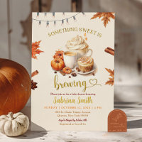 Douce Citrouille qui Prépare un Baby Shower Café