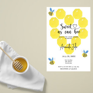 Invitation Douce comme peut être baby shower
