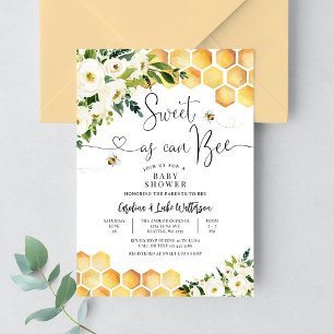 Invitation Douce comme peut être une fête prénatale pour bébé