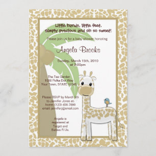 Invitation douce de baby shower de birdie de