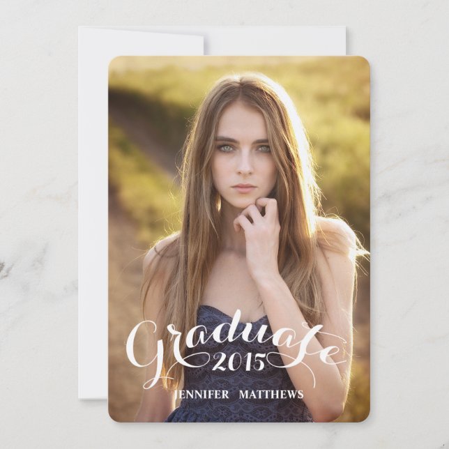 Invitation douce de fête de remise des diplômes du (Devant)